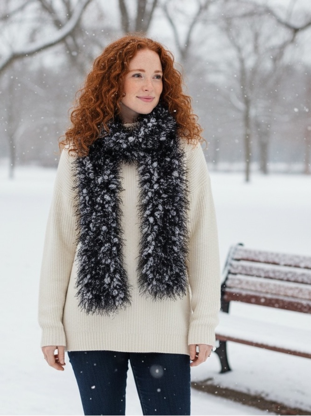 Hand Crafted Scarf NWOT - Picture 2 of 4